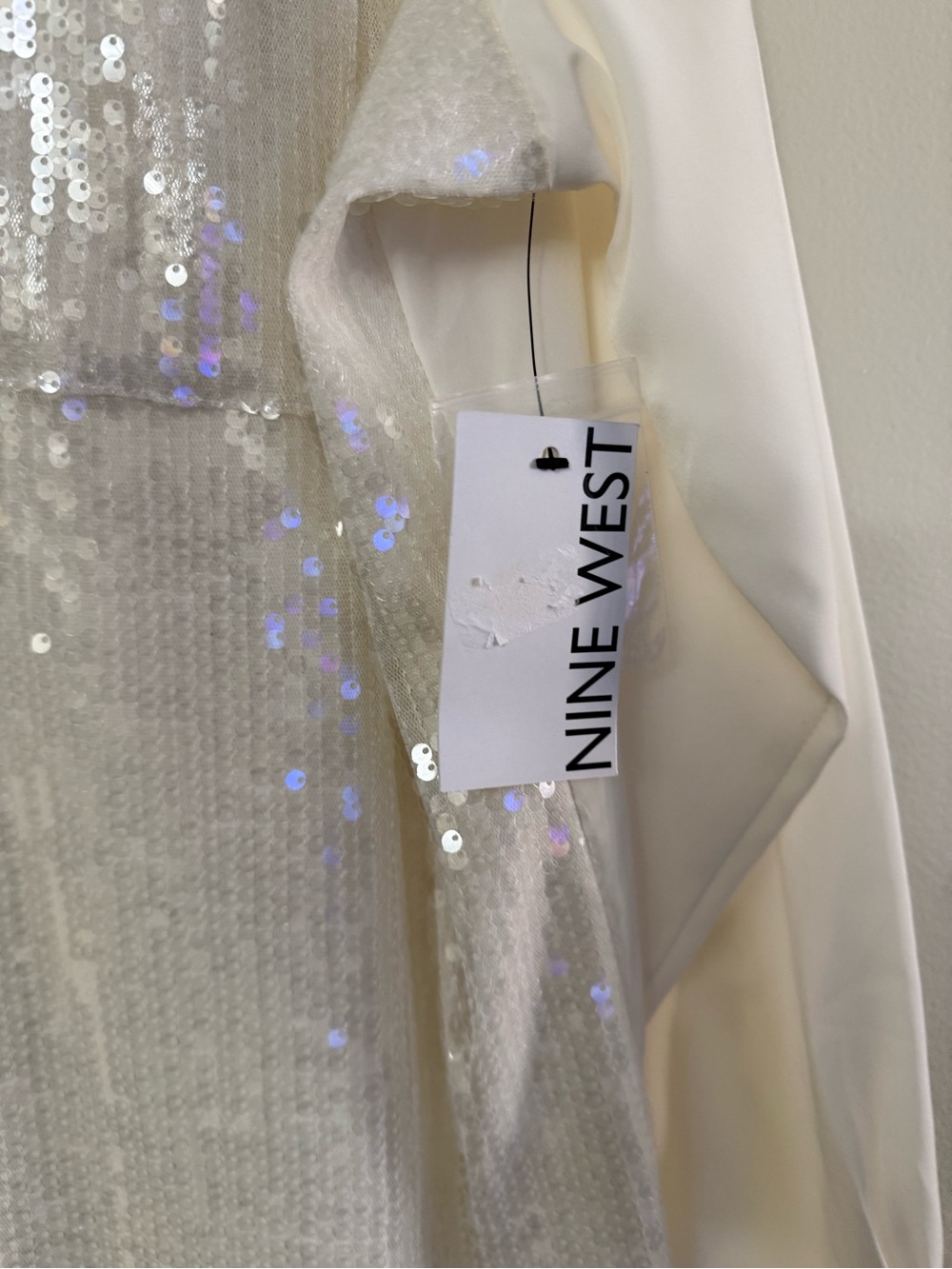 Nine West Ivory Sequin Front shirts - Picture 3 of 8